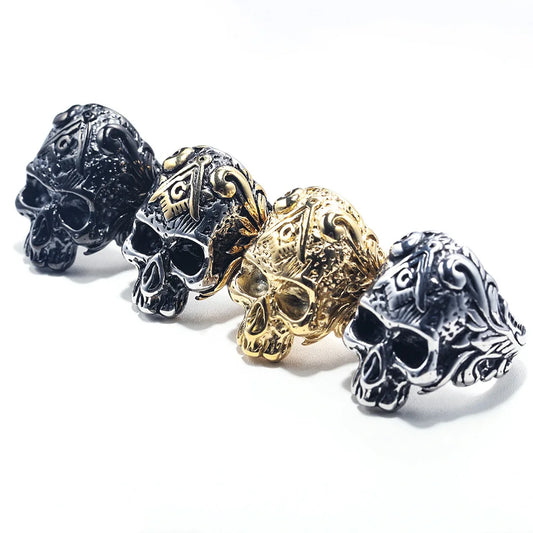 316L Stainless Steel Skull Rings