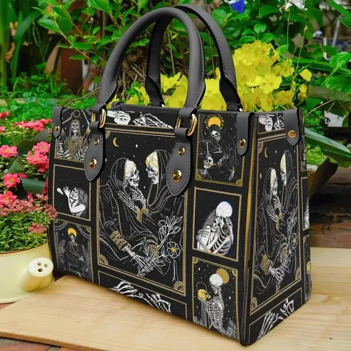 High Quality Faux Leather Skull Handbags