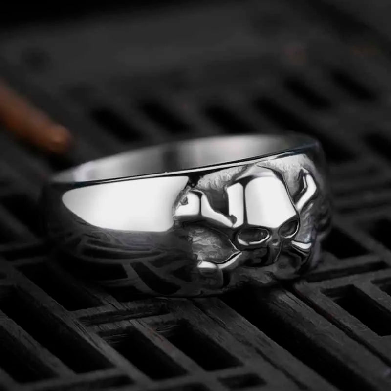 316L Stainless Steel Skull Ring