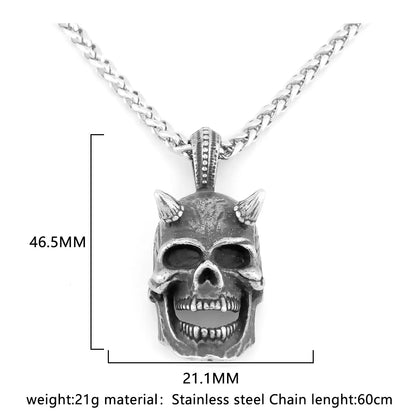316L Stainless Steel Skull Necklaces