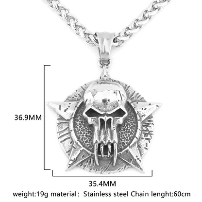 316L Stainless Steel Skull Necklaces