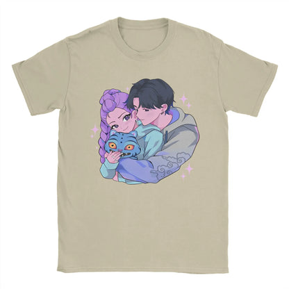 Rujinu Kpop Demon Hunters Y2K Graphic Tee – Cotton T-Shirt