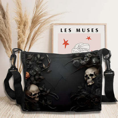 Stylish Skull Print Crossbody Bag