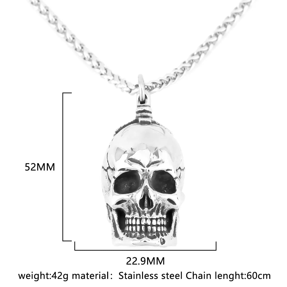 316L Stainless Steel Skull Necklaces