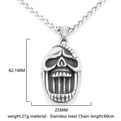 316L Stainless Steel Skull Necklaces
