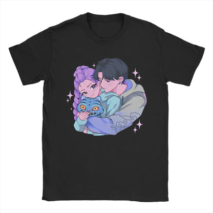 Rujinu Kpop Demon Hunters Y2K Graphic Tee – Cotton T-Shirt