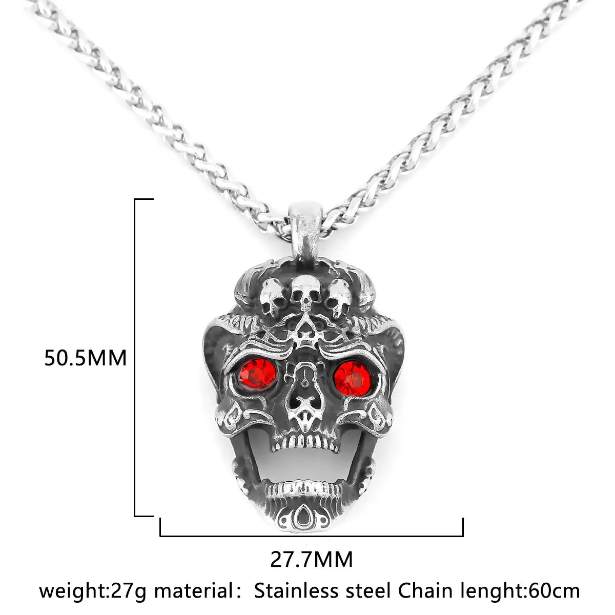 316L Stainless Steel Skull Necklaces