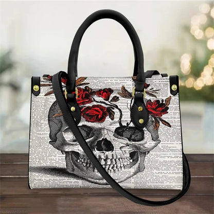 High Quality Faux Leather Skull Handbags