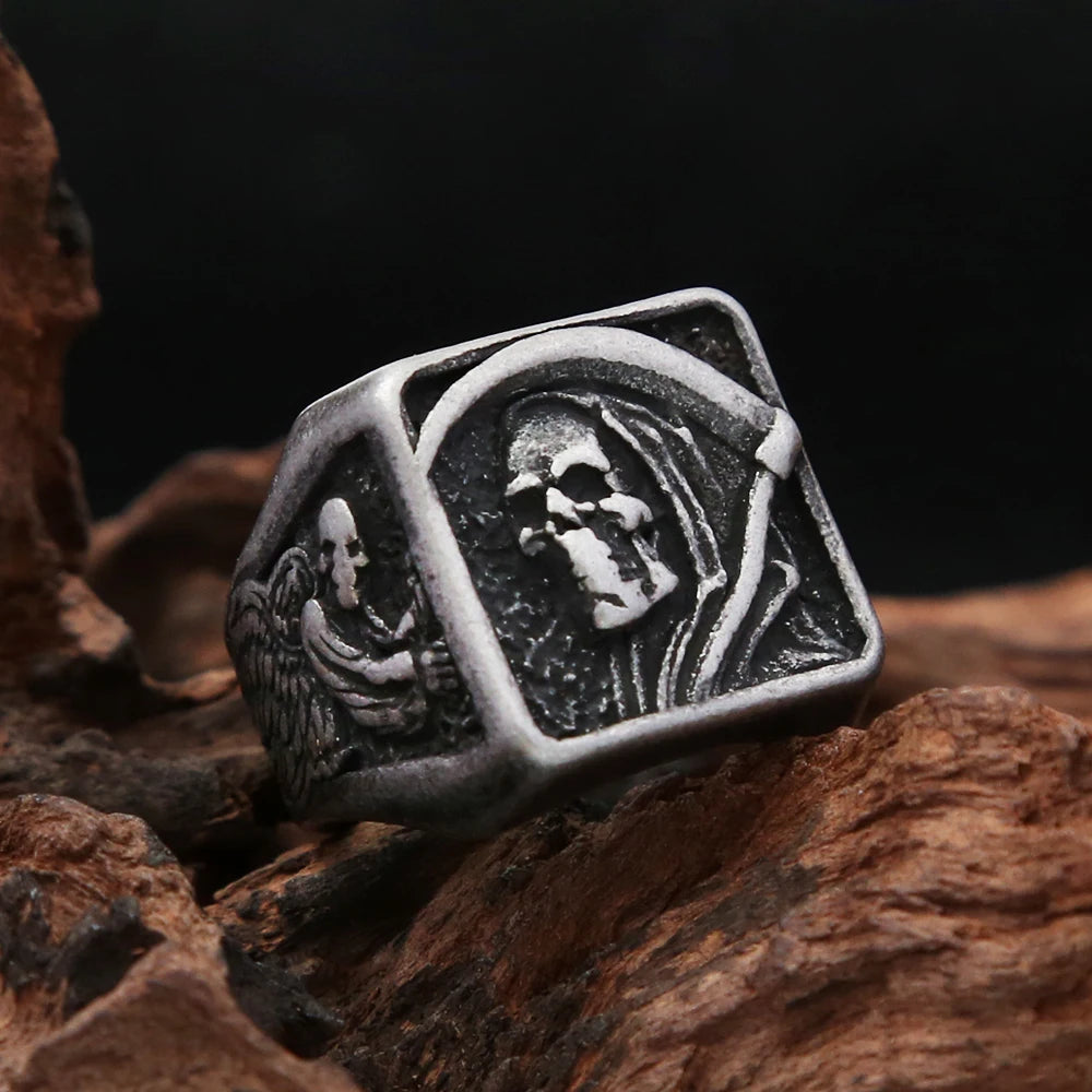 316L Stainless Steel Death Skull Rings