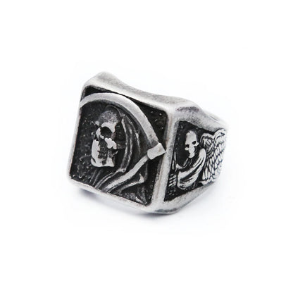 316L Stainless Steel Death Skull Rings