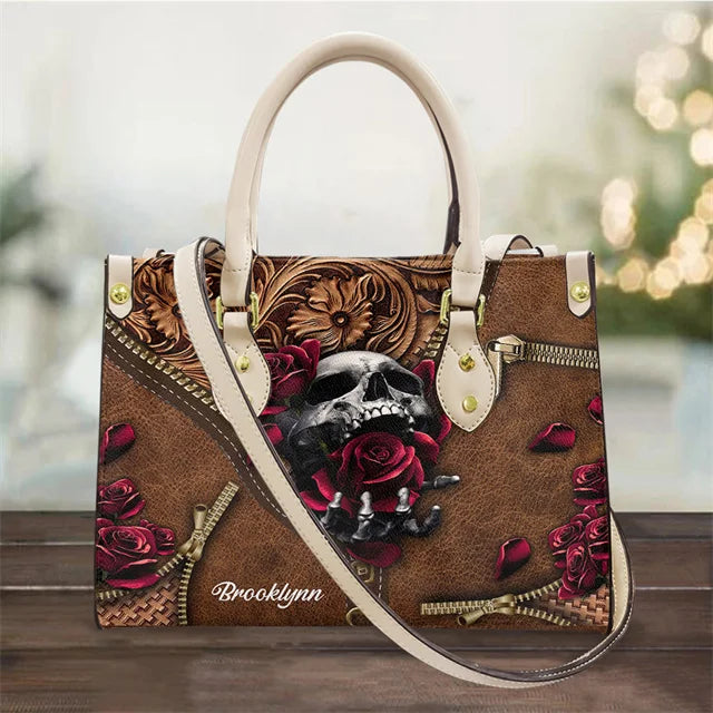 High Quality Faux Leather Skull Handbags