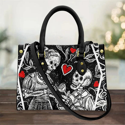High Quality Faux Leather Skull Handbags
