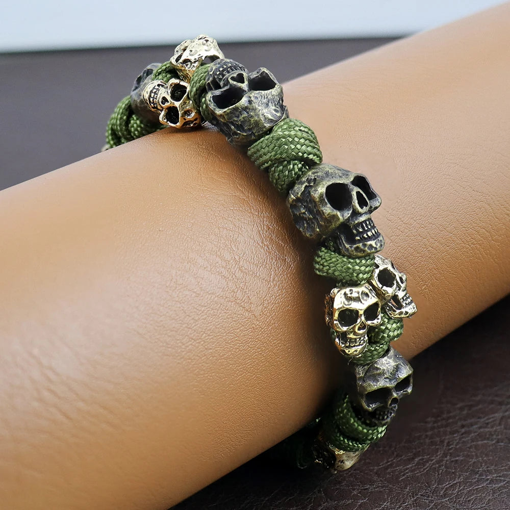 Retro Men's Handmade Skull Bracelet