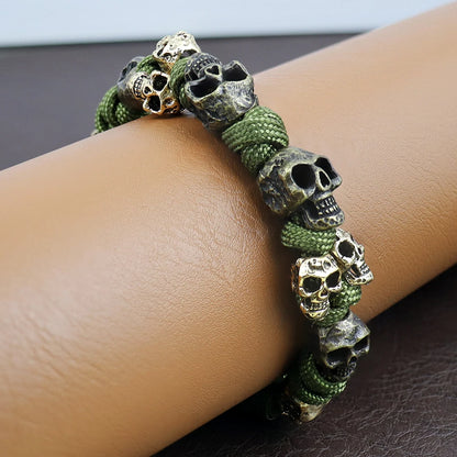 Retro Men's Handmade Skull Bracelet
