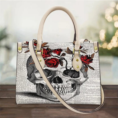 High Quality Faux Leather Skull Handbags