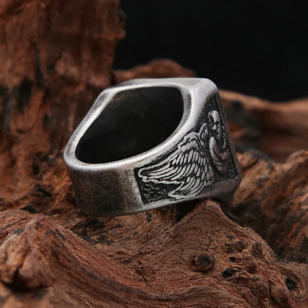 316L Stainless Steel Death Skull Rings