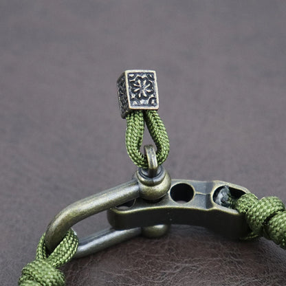 Retro Men's Handmade Skull Bracelet