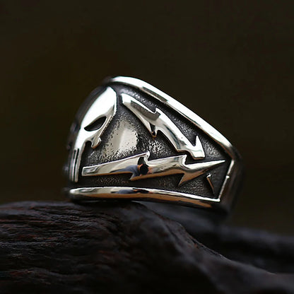 316L Stainless Steel Punisher Skull Ring