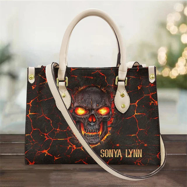 High Quality Faux Leather Skull Handbags