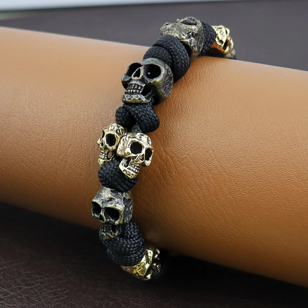 Retro Men's Handmade Skull Bracelet