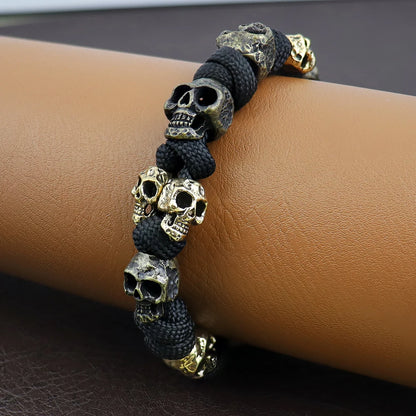 Retro Men's Handmade Skull Bracelet