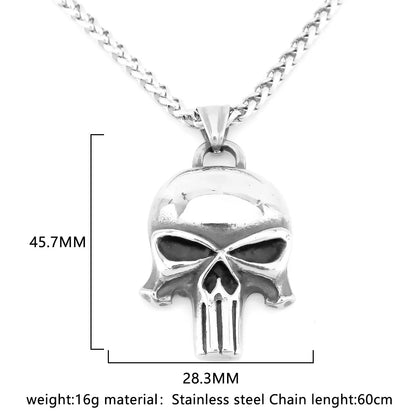 316L Stainless Steel Skull Necklaces