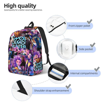 Huntrix KPop Canvas Laptop Backpack